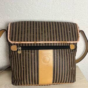Vintage Fendi Stripe Crossbody Bag AS-IS